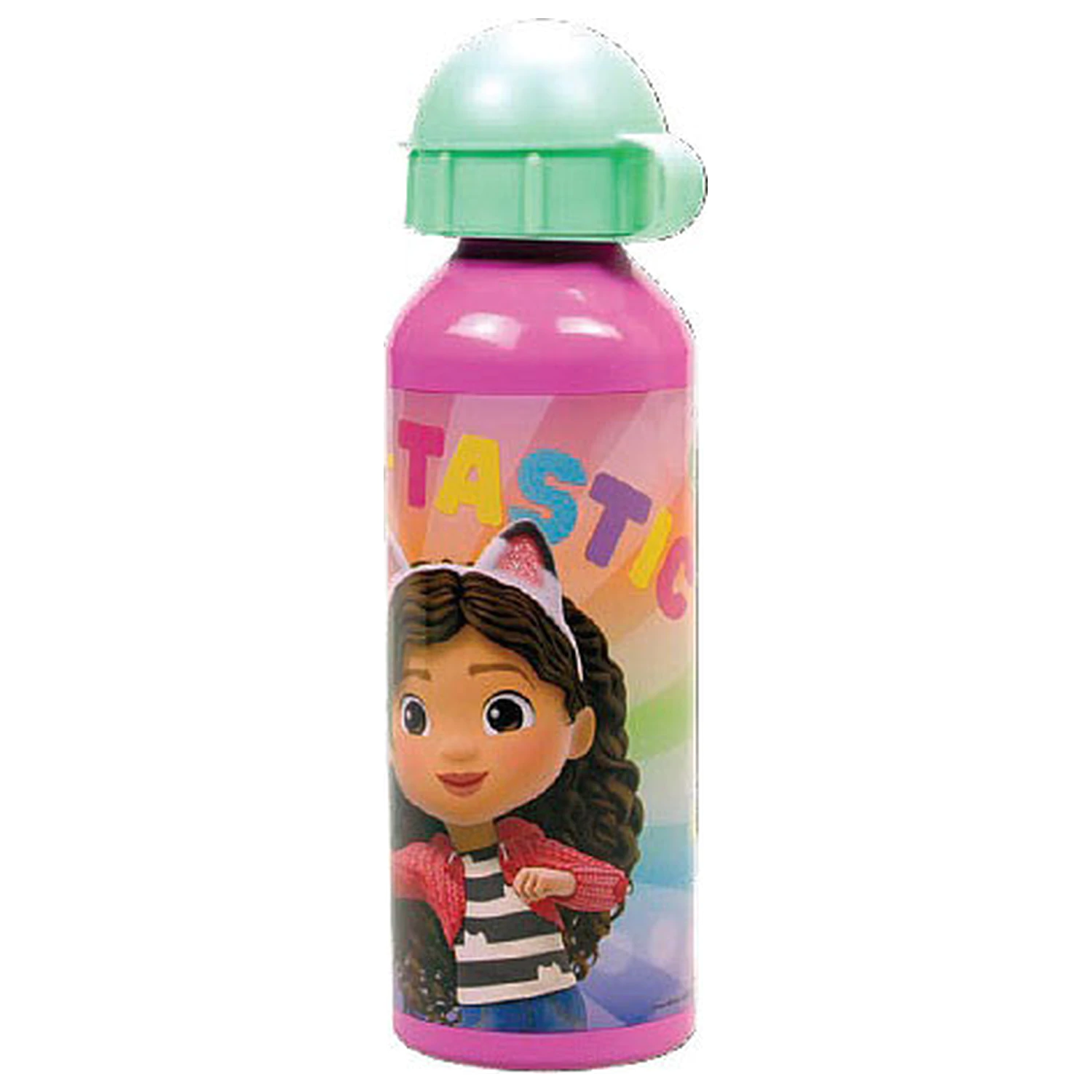 Gabby's Dollhouse Color Fade sticla de apa din aluminiu cu capac de baut 520 ml poza produsului