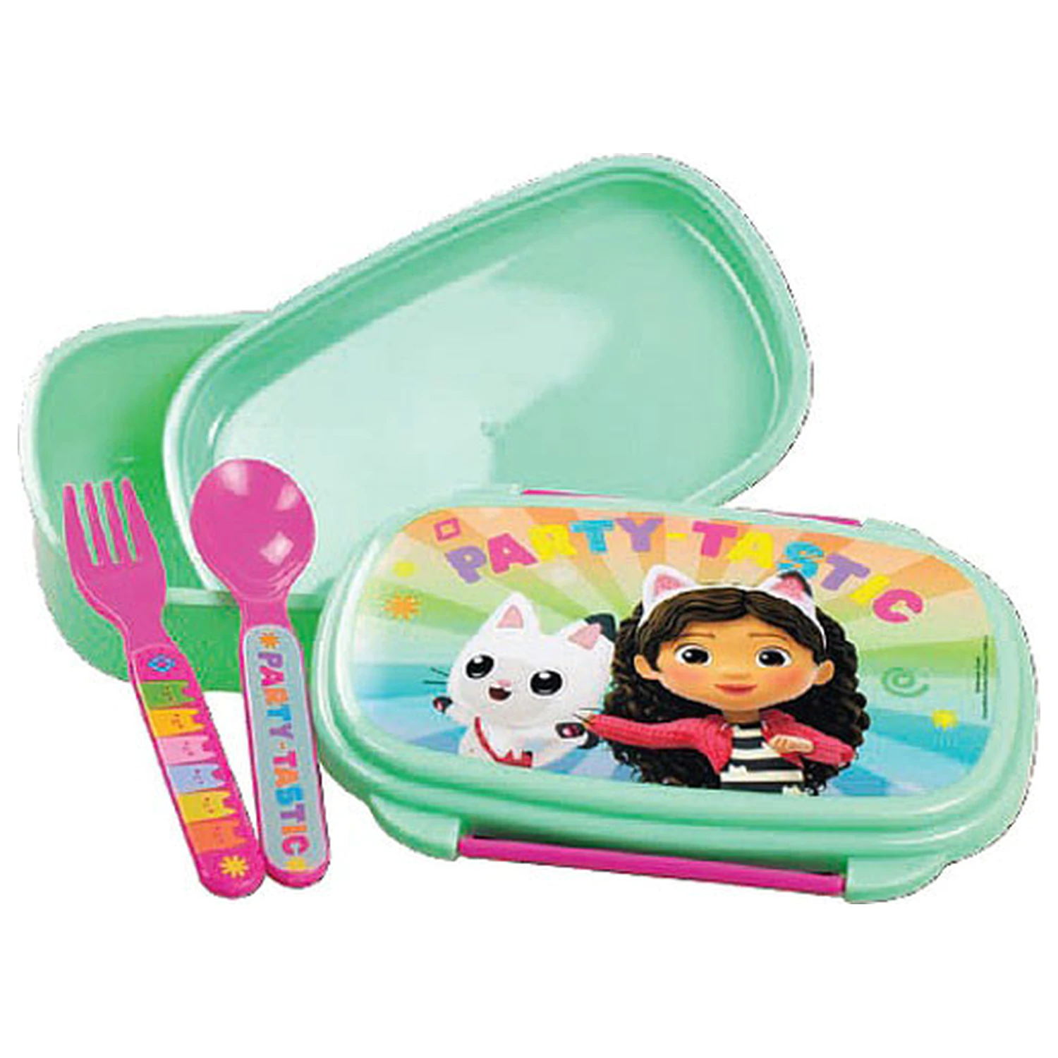 Gabi's Dollhouse Color Fade Sandwich Box + Set de Tacamuri poza produsului