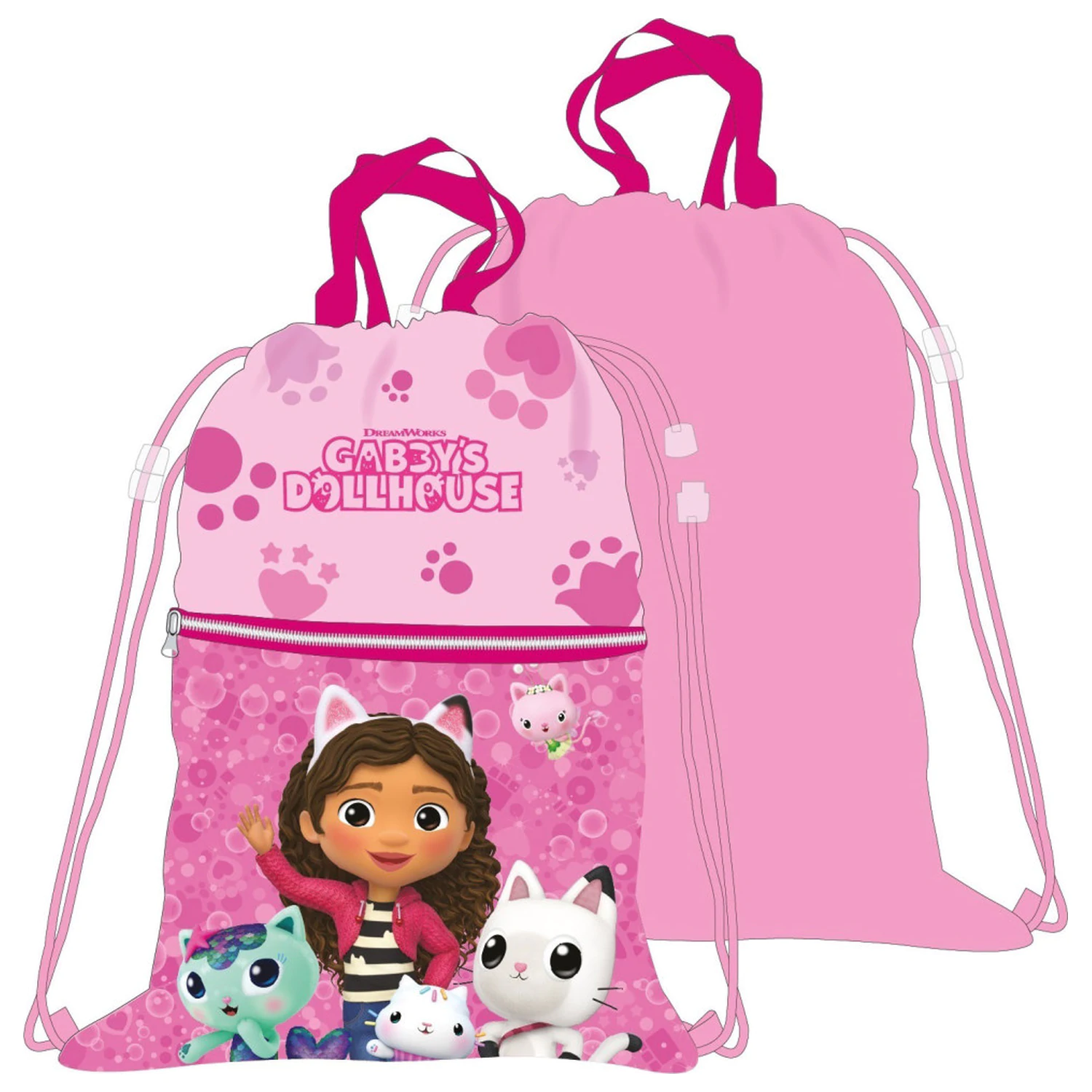 Gabi's Dollhouse Colorful World Deluxe geanta sport, geanta de sala 45 cm poza produsului