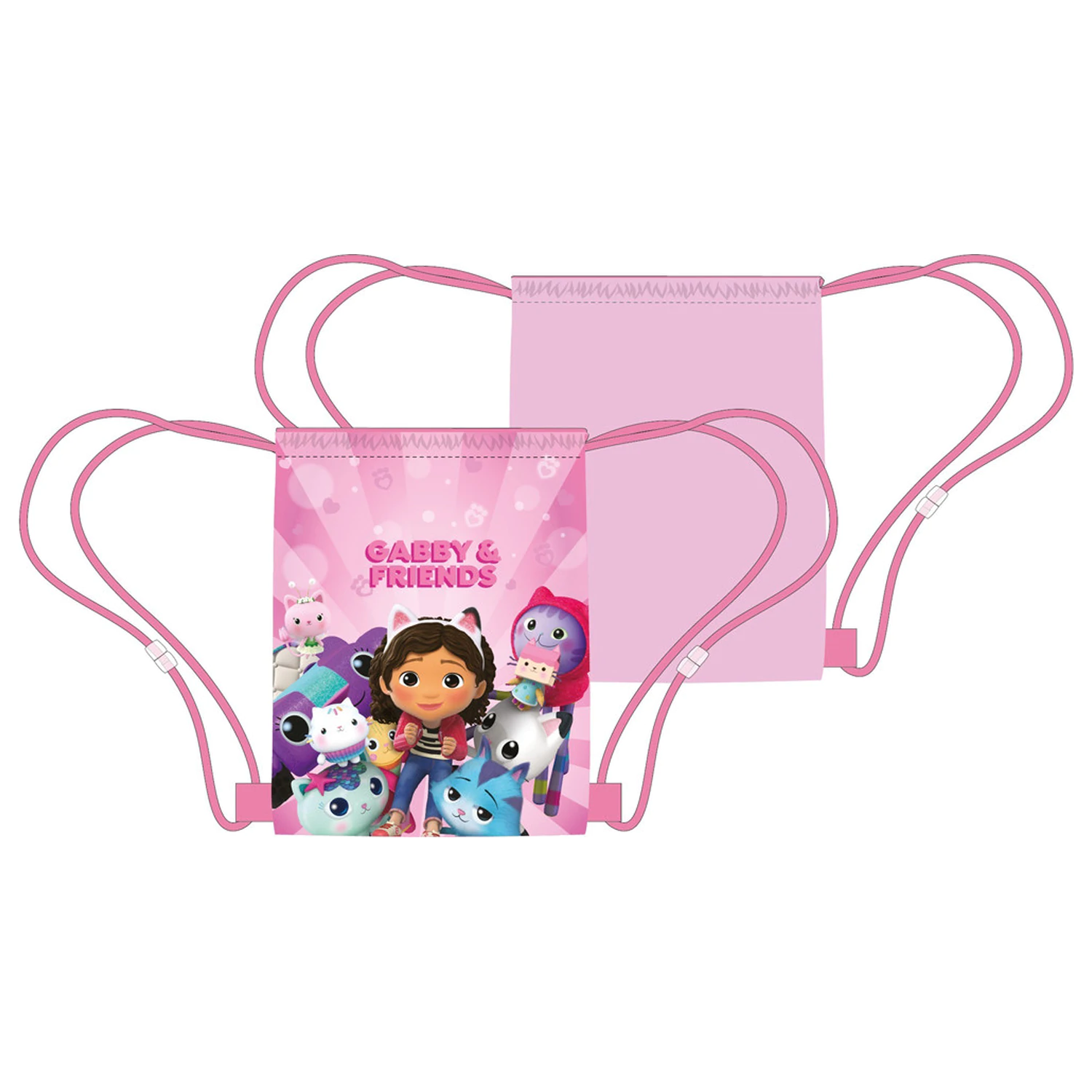 Gabi's Dollhouse Colorful World Geanta sport, Rucsac de gimnastica 40 cm poza produsului