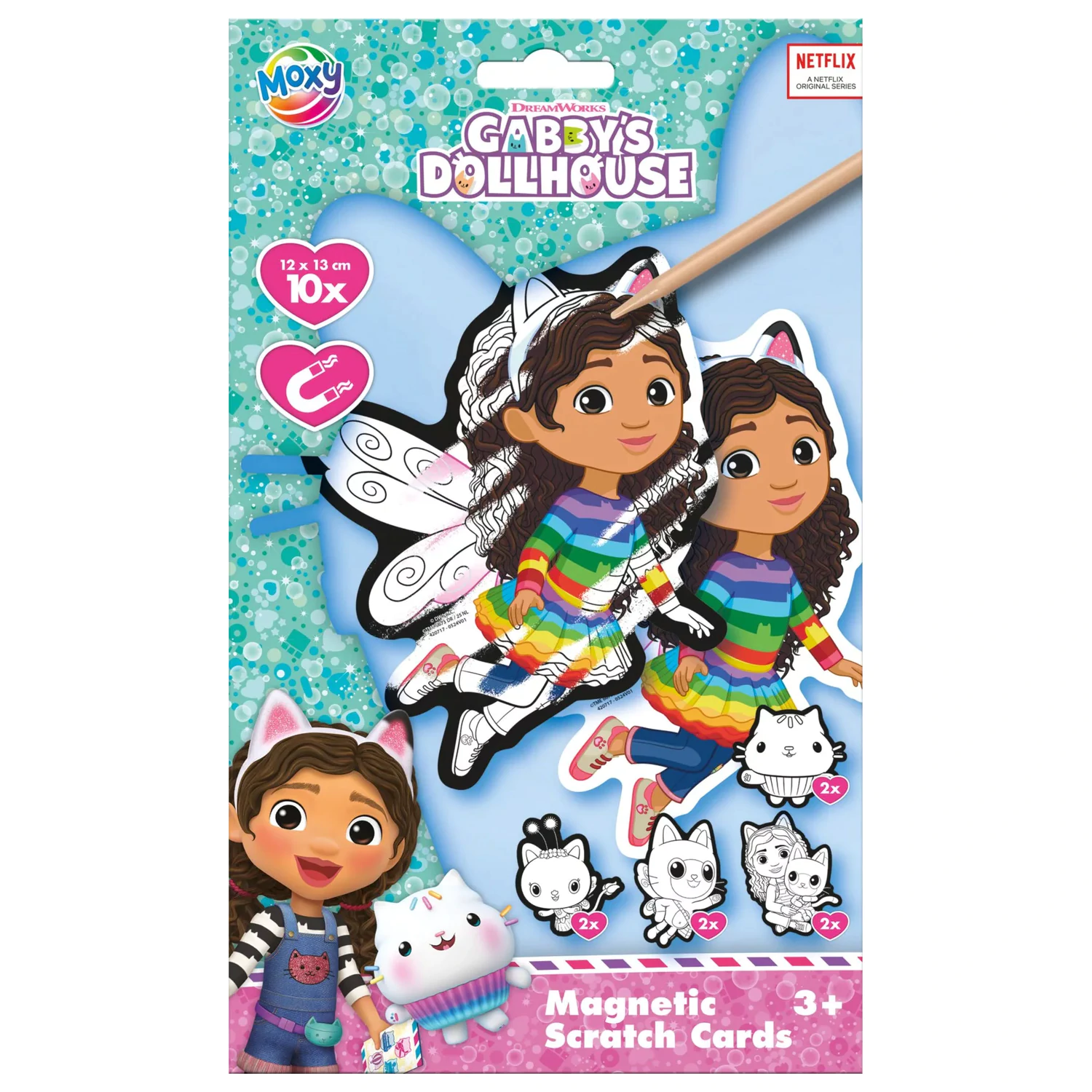 Gabi's Dollhouse Fairy scratch art kit cu magnet poza produsului