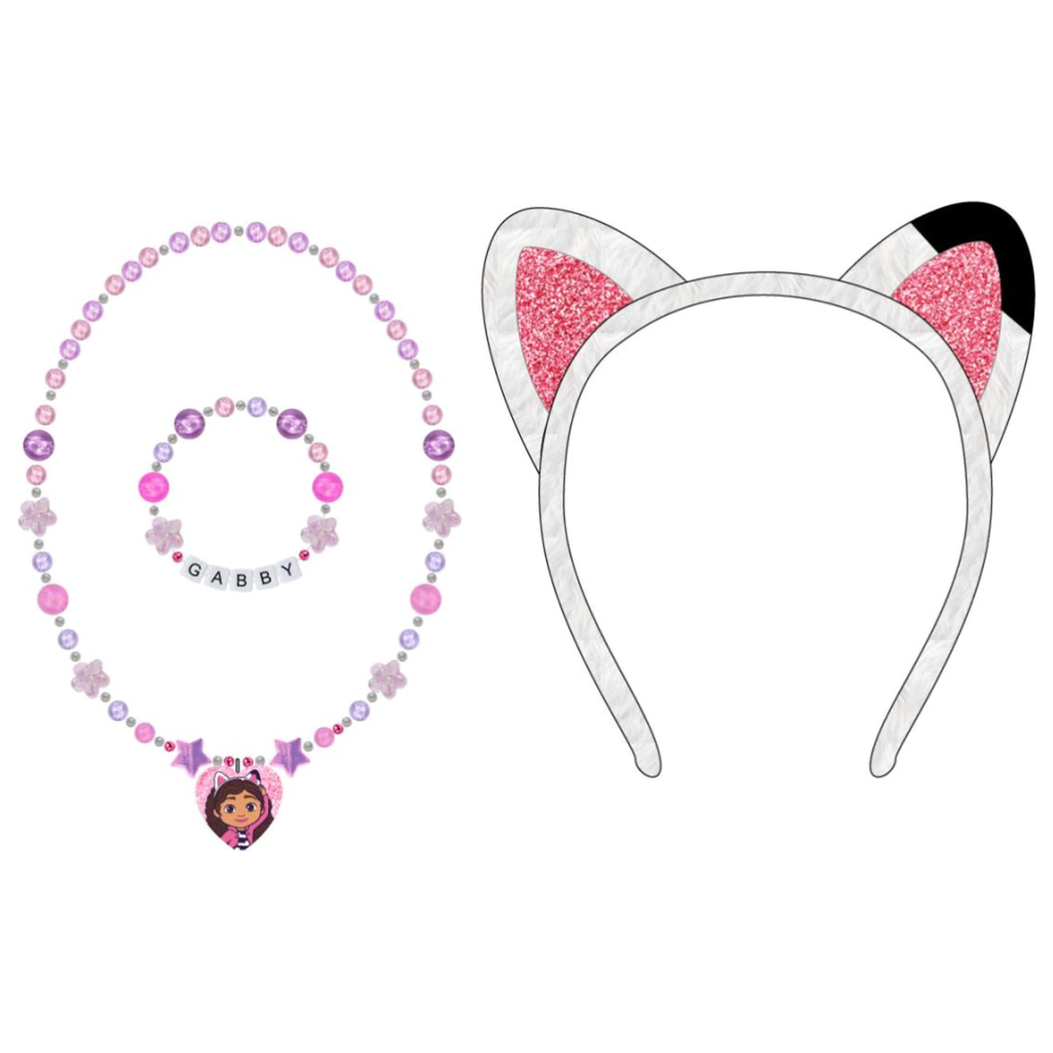 Gabi's Dollhouse Set de bijuterii florale si bentita poza produsului