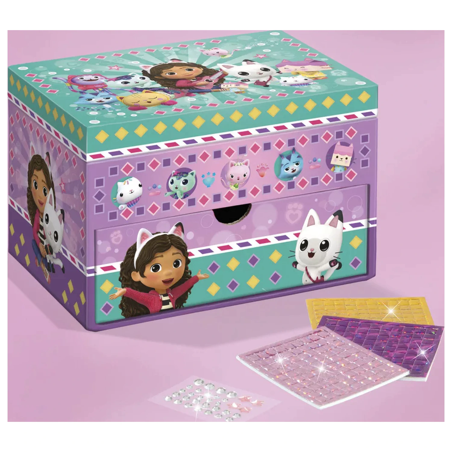 Gabi Dollhouse Friends Mozaic Cutie de bijuterii poza produsului