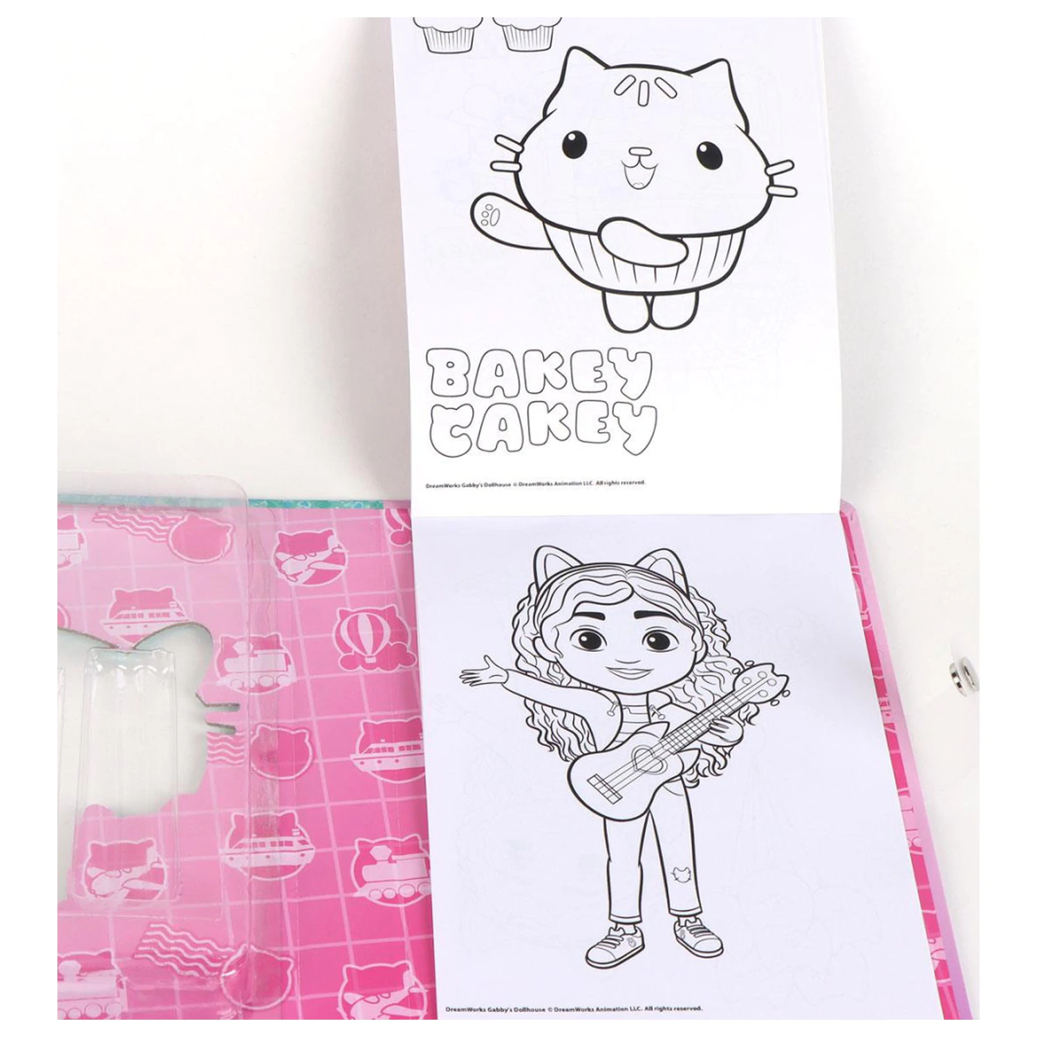 Gabi's Dollhouse Funny Carte de Colorat Set cu Sablon poza produsului