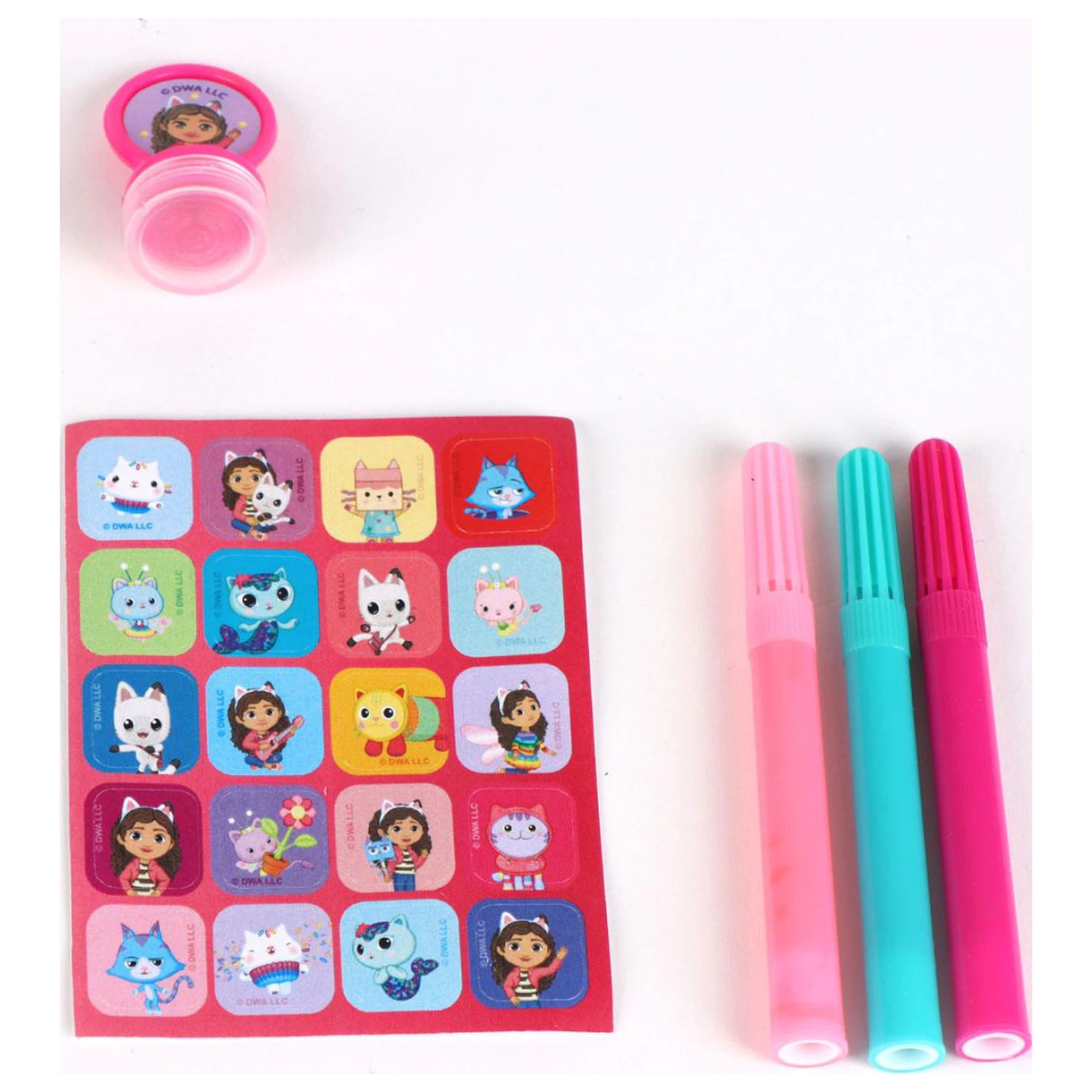 Gabi's Dollhouse Funny Carte de Colorat Set cu Sablon poza produsului