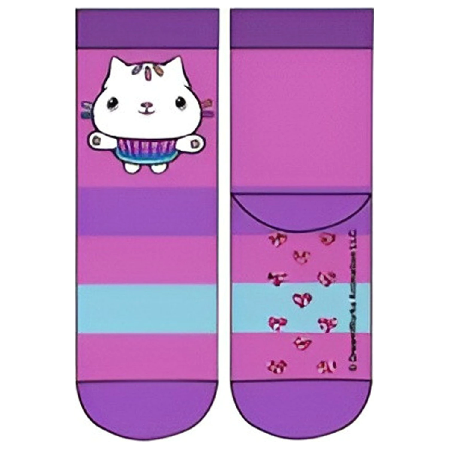 Gabby's Dollhouse Girls Sosete Groase Antiderapante pentru Copii, Violet 27/30 poza produsului