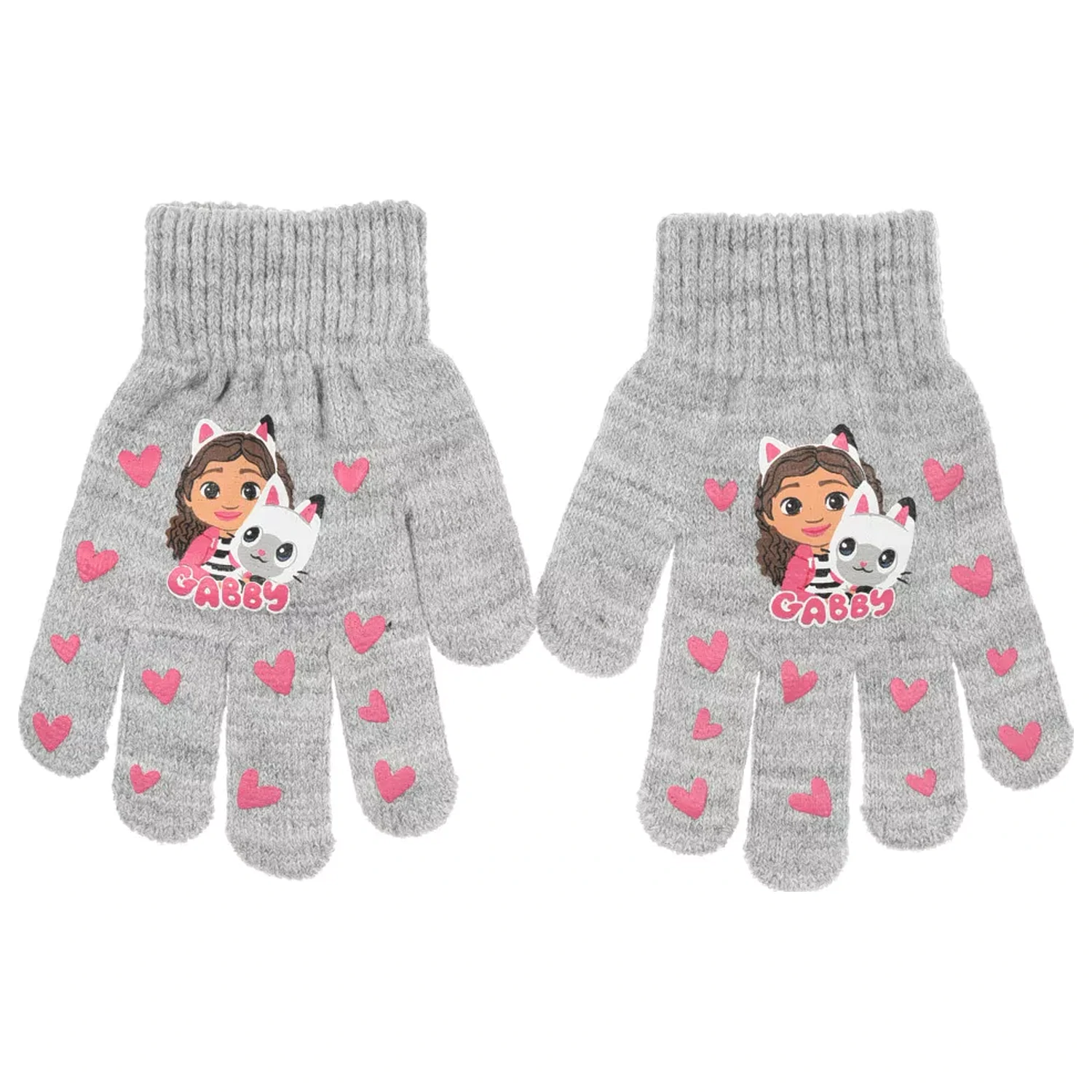Manusi copii Gabby's Dollhouse Grey Heart poza produsului