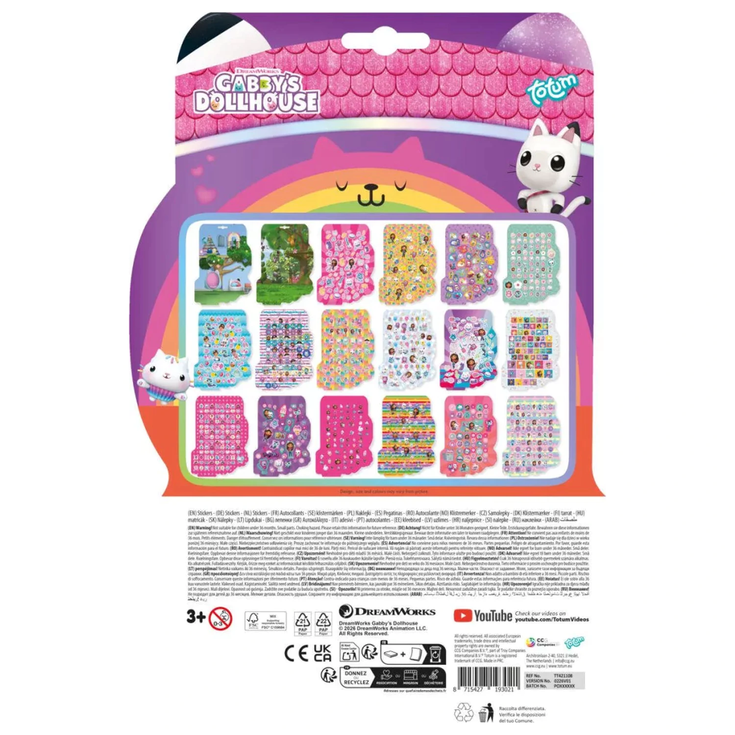 Gabi Dollhouse Happy Shape Album autocolante A4 poza produsului