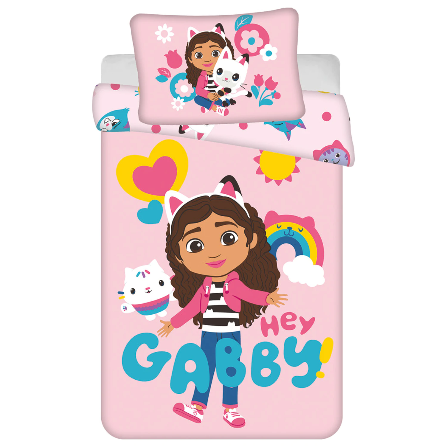 Gabi's Dollhouse Hey kid, pilota husa de plapuma de gradinita poza produsului