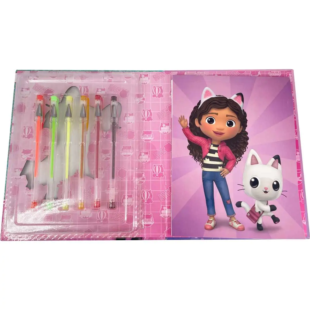 Gabbys Dollhouse caiet + set 6 pixuri gel poza produsului