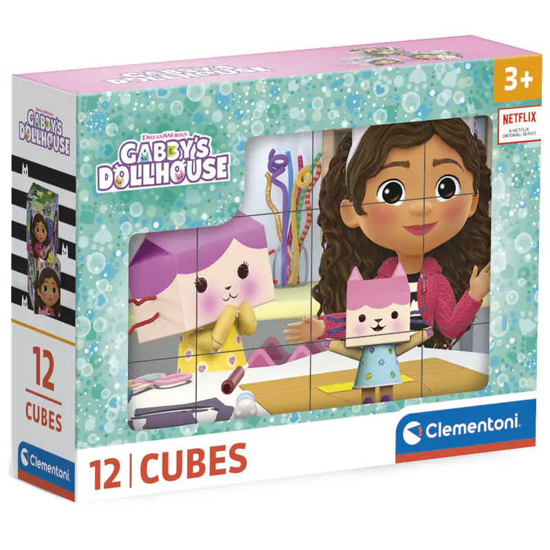 Gabbys Dollhouse puzzle cub 12 piese poza produsului