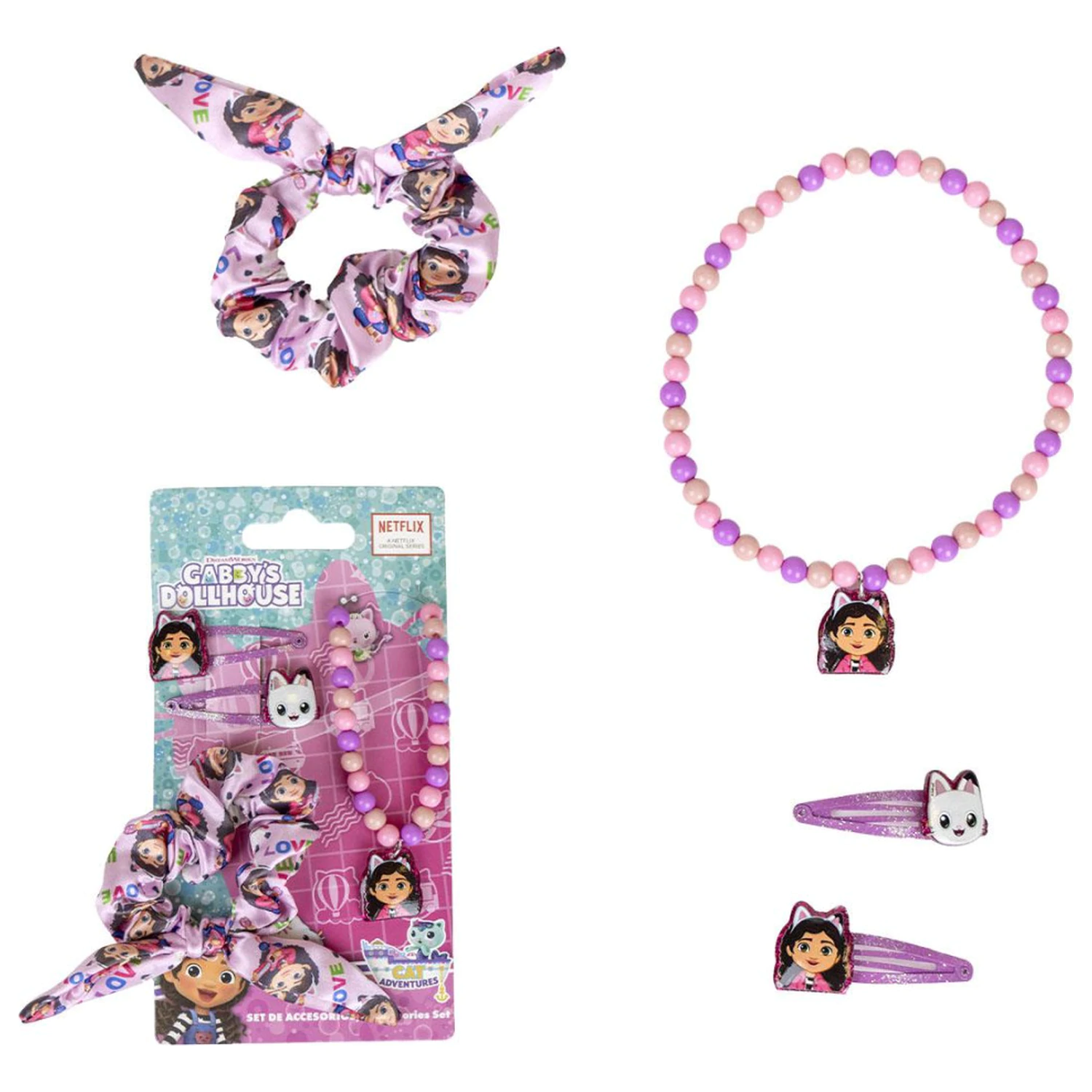 Gabi's Dollhouse Love Colier și Set Accesorii de Păr poza produsului