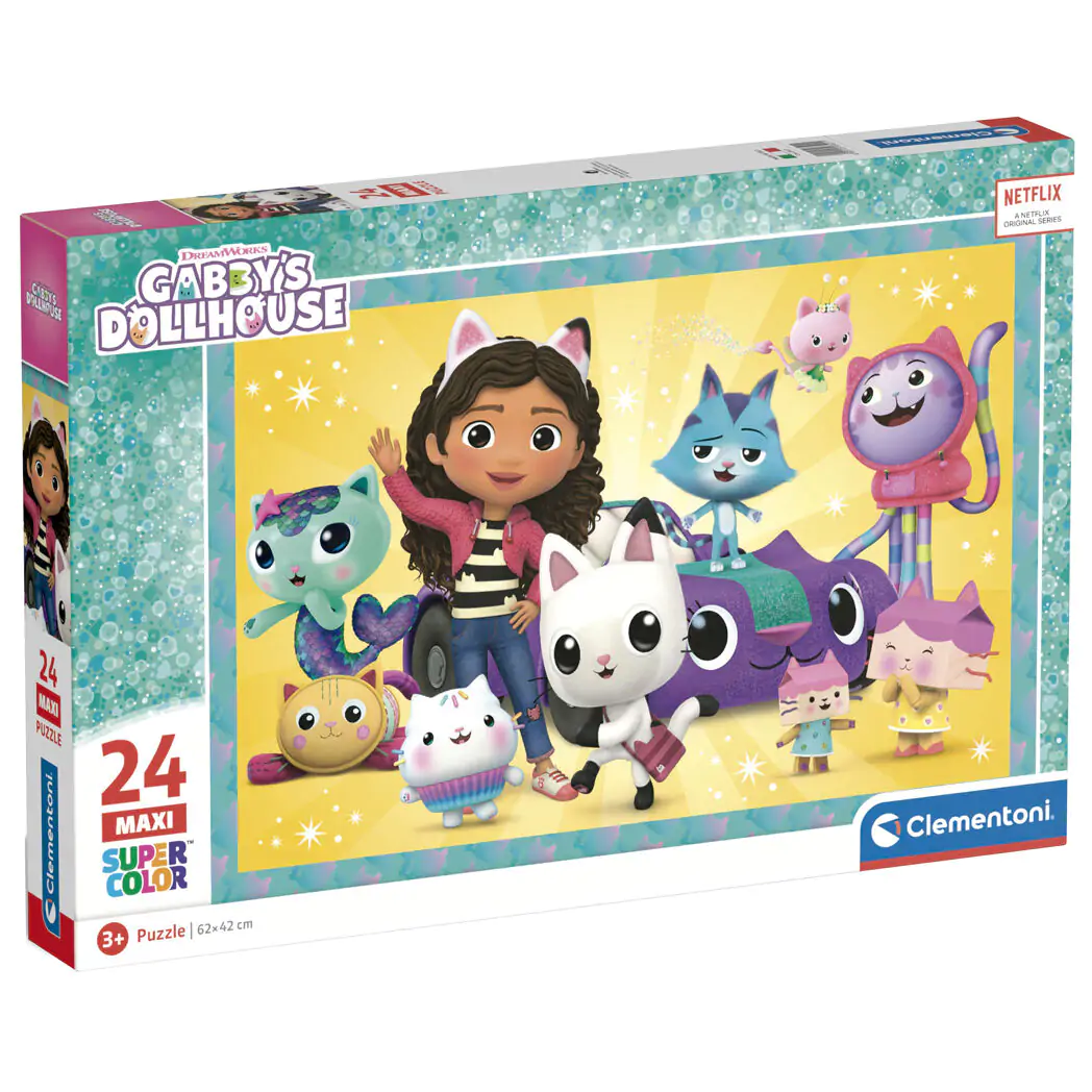 Gabbys Dollhouse maxi puzzle 24 piese poza produsului
