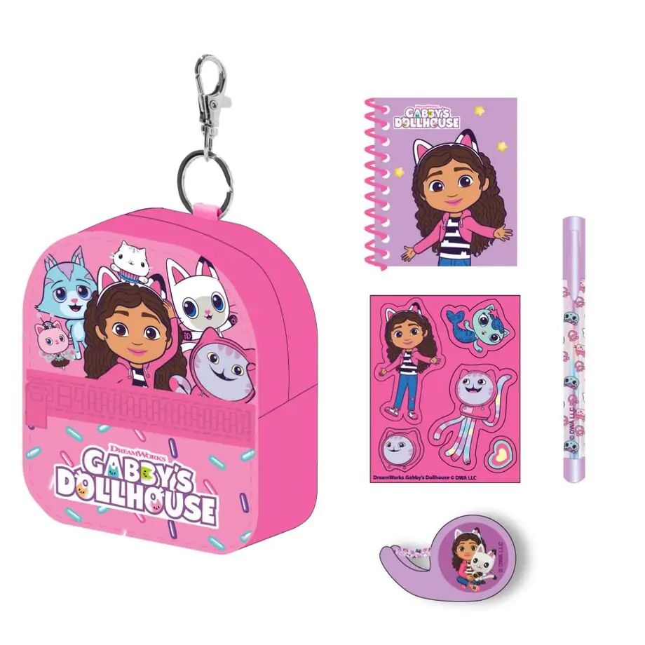 Gabbys Dollhouse Stationery mini rucsac set poza produsului