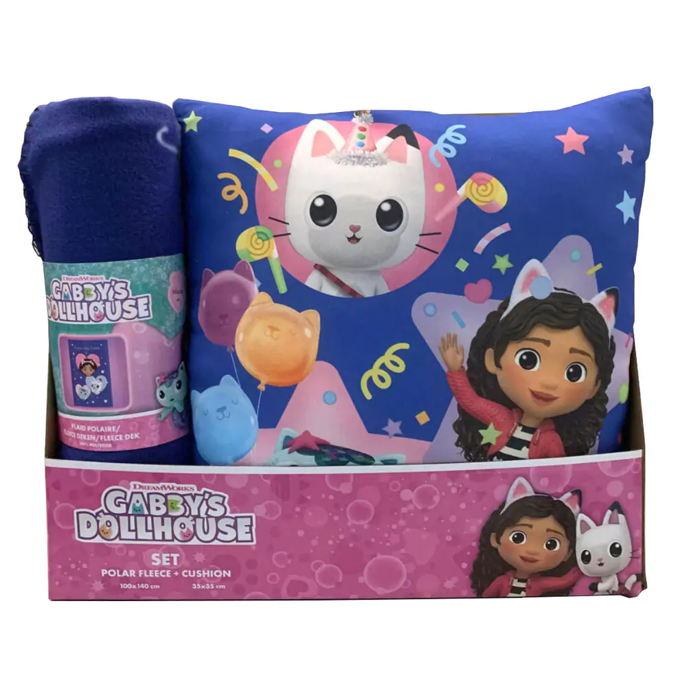 Gabbys Dollhouse patura polara + set perne poza produsului