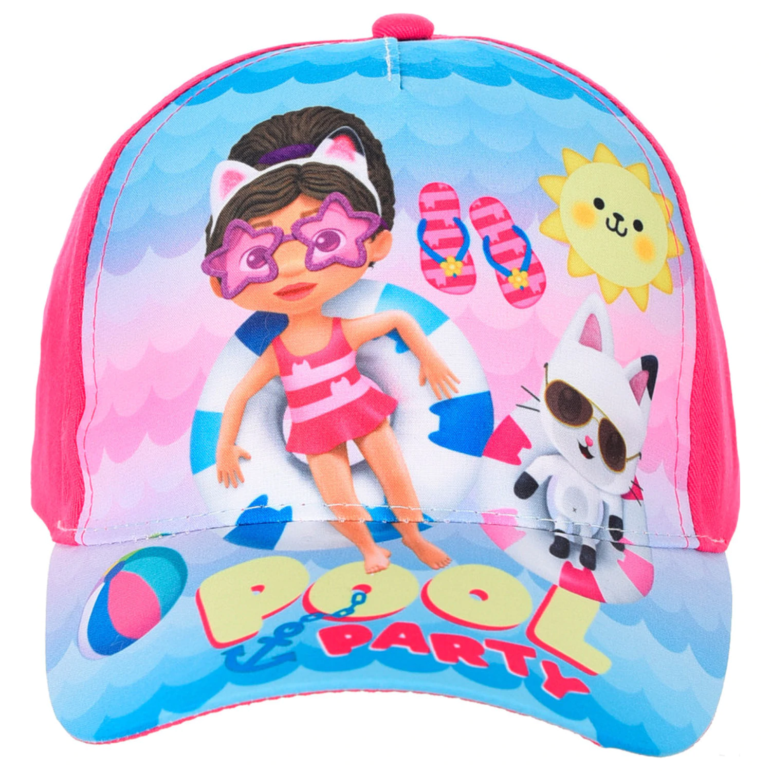 Sapca de baseball pentru copii Gabi's Dollhouse Pool Party Pink de 52 cm poza produsului