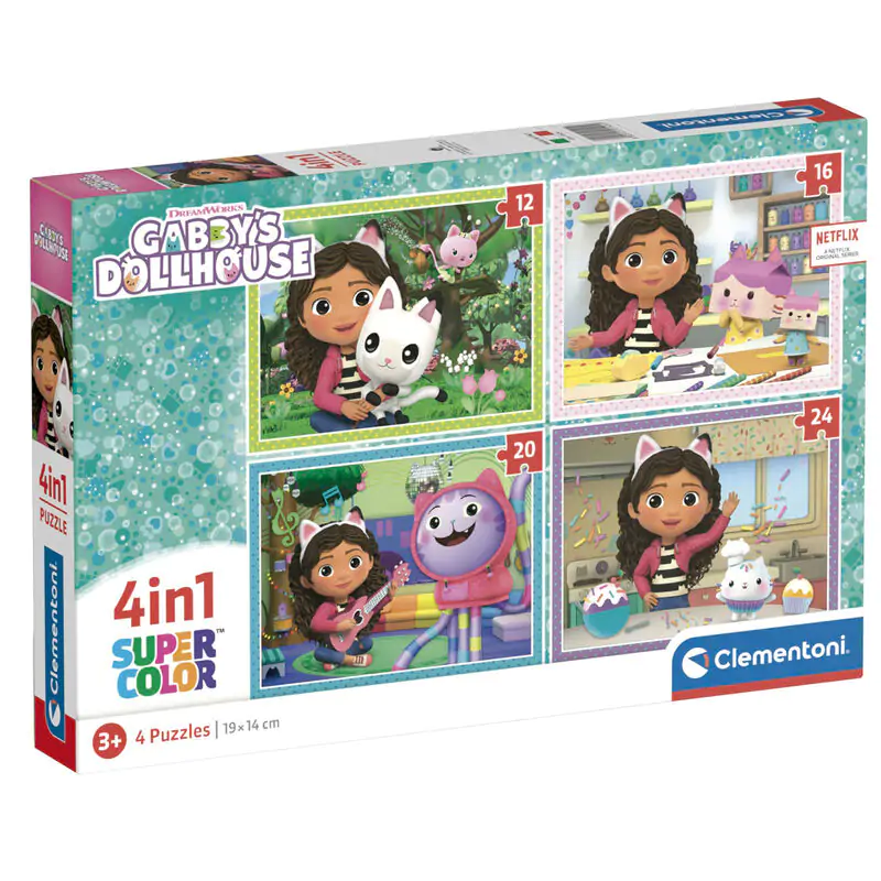 Gabbys Dollhouse puzzle 12-16-20-24 piese poza produsului