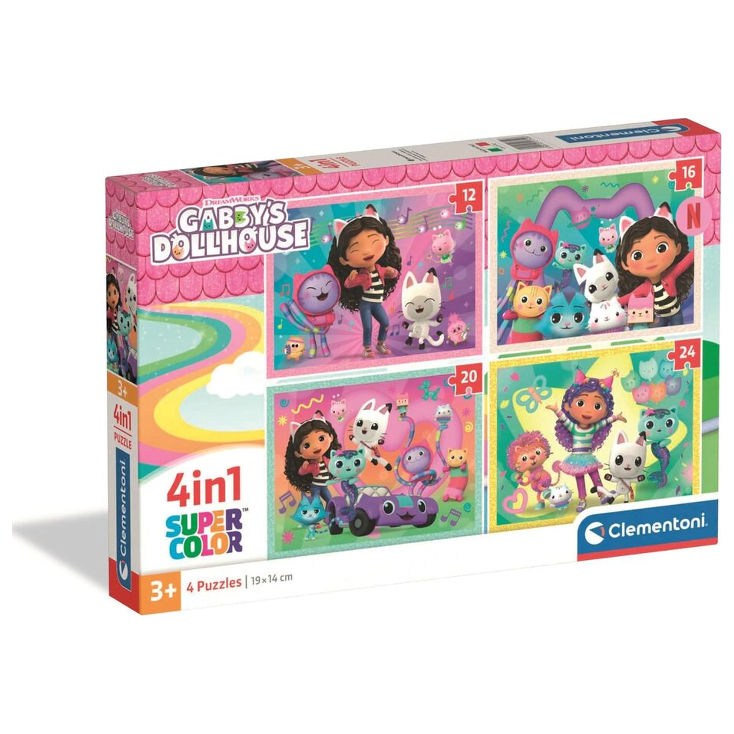 Gabbys Dollhouse puzzle 12-16-20-24 piese poza produsului