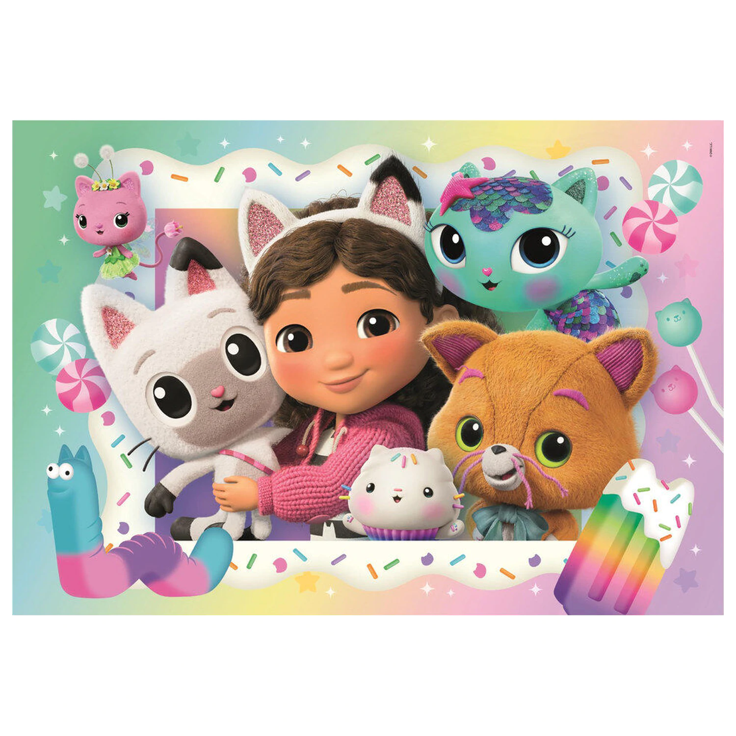 Gabbys Dollhouse puzzle 2x20 piese poza produsului
