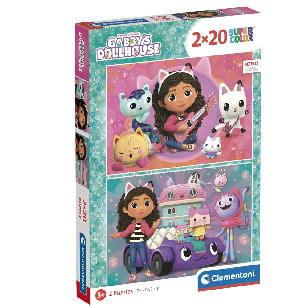 Gabbys Dollhouse puzzle 2x20 bucăți poza produsului