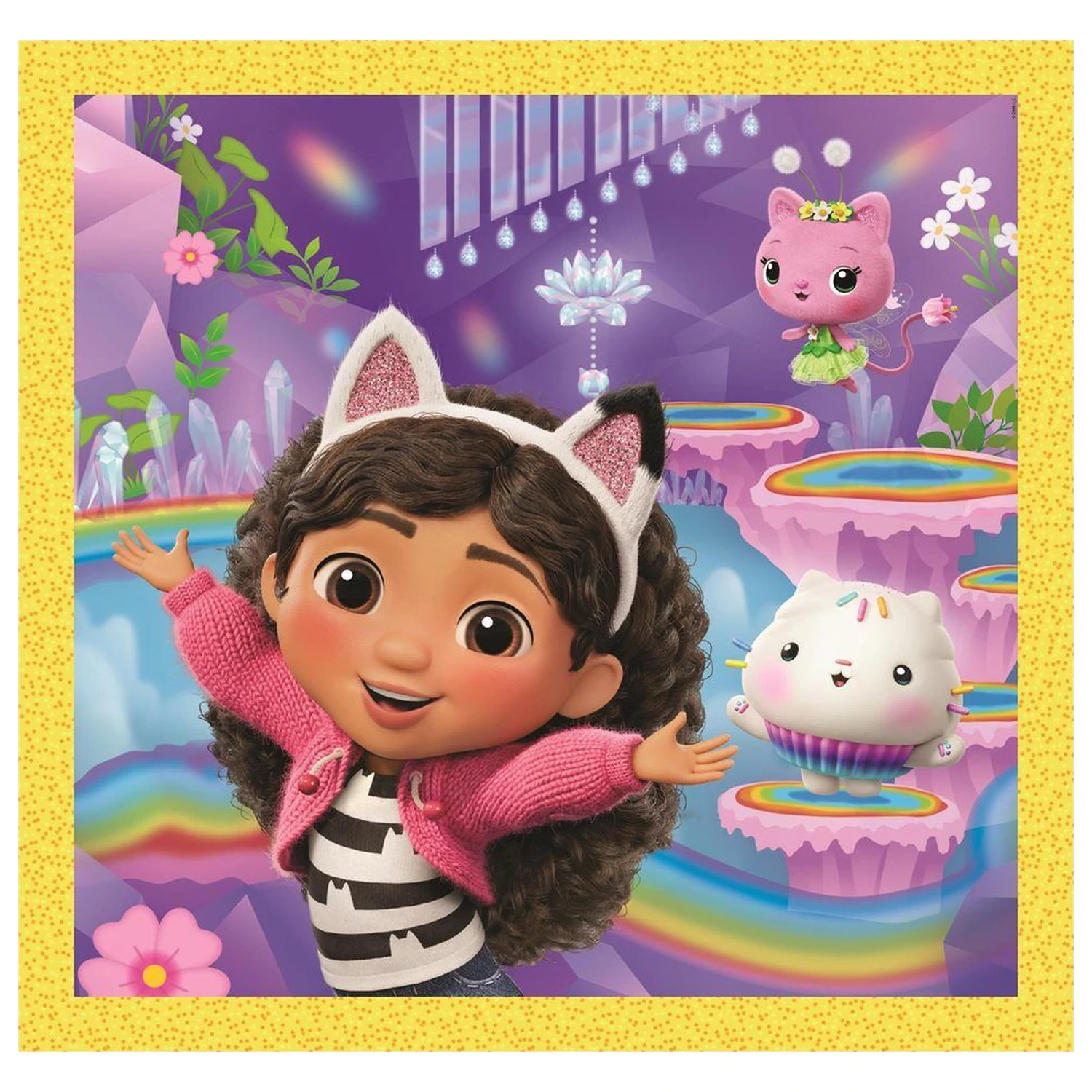 Gabbys Dollhouse puzzle 3x48 piese poza produsului