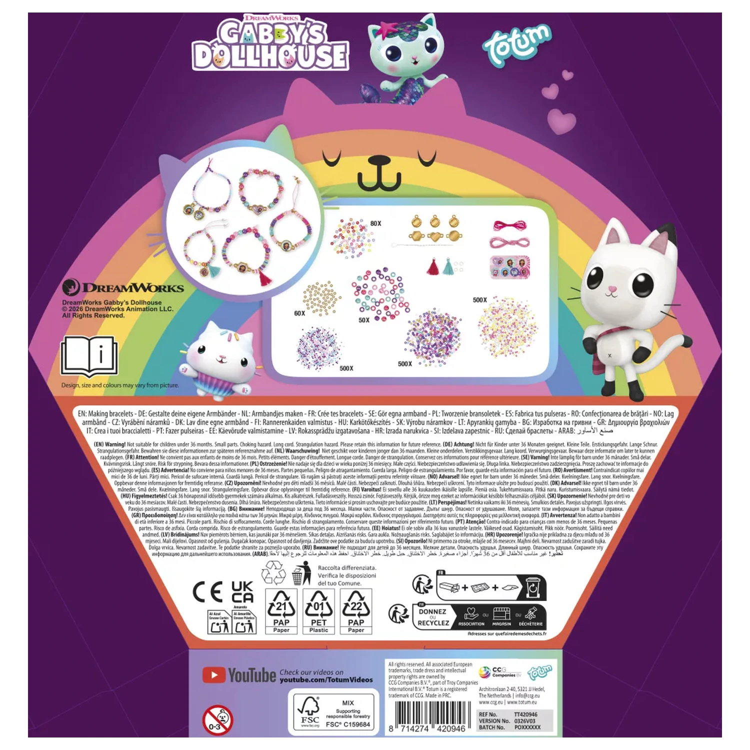 Gabi's Dollhouse Rainbow Kit de margele poza produsului