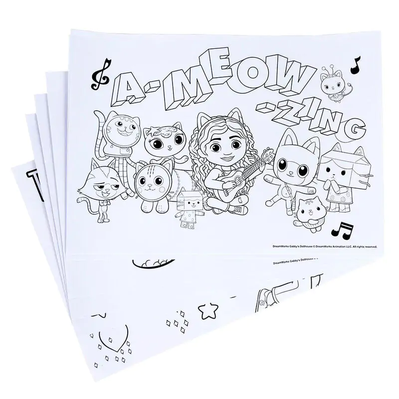 Gabbys Dollhouse set de papetarie de colorat poza produsului