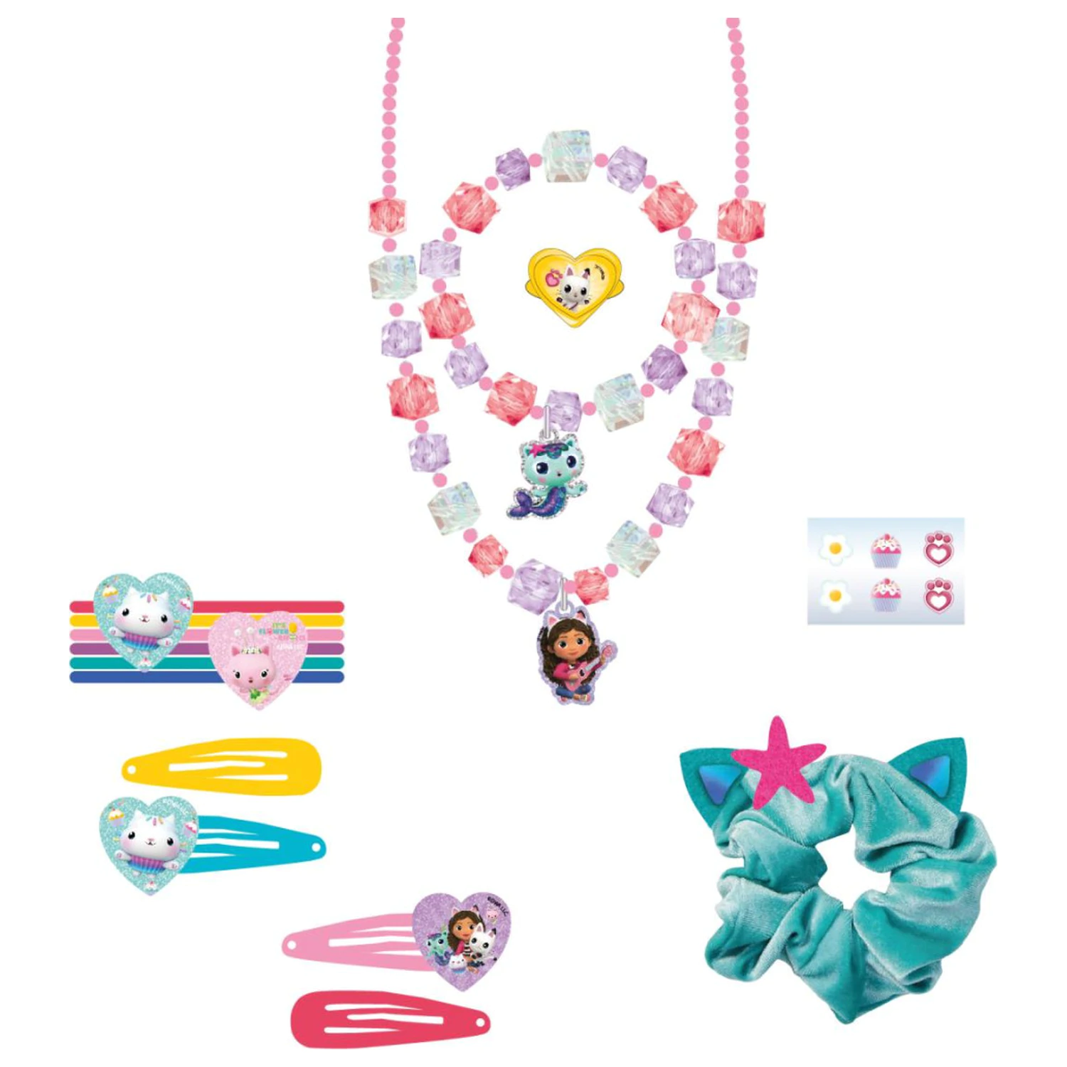 Gabi's Dollhouse Team Accesorii de par și set de bijuterii 15 buc poza produsului