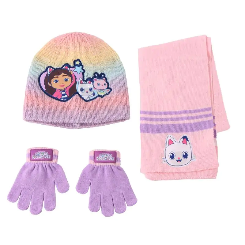 Gabbys Dolls House set de iarna caciula snood si manusi poza produsului