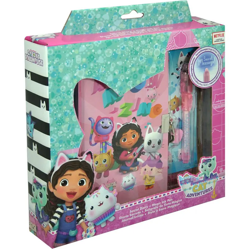 Gabbys Dollhouse jurnal secret + stilou magic poza produsului