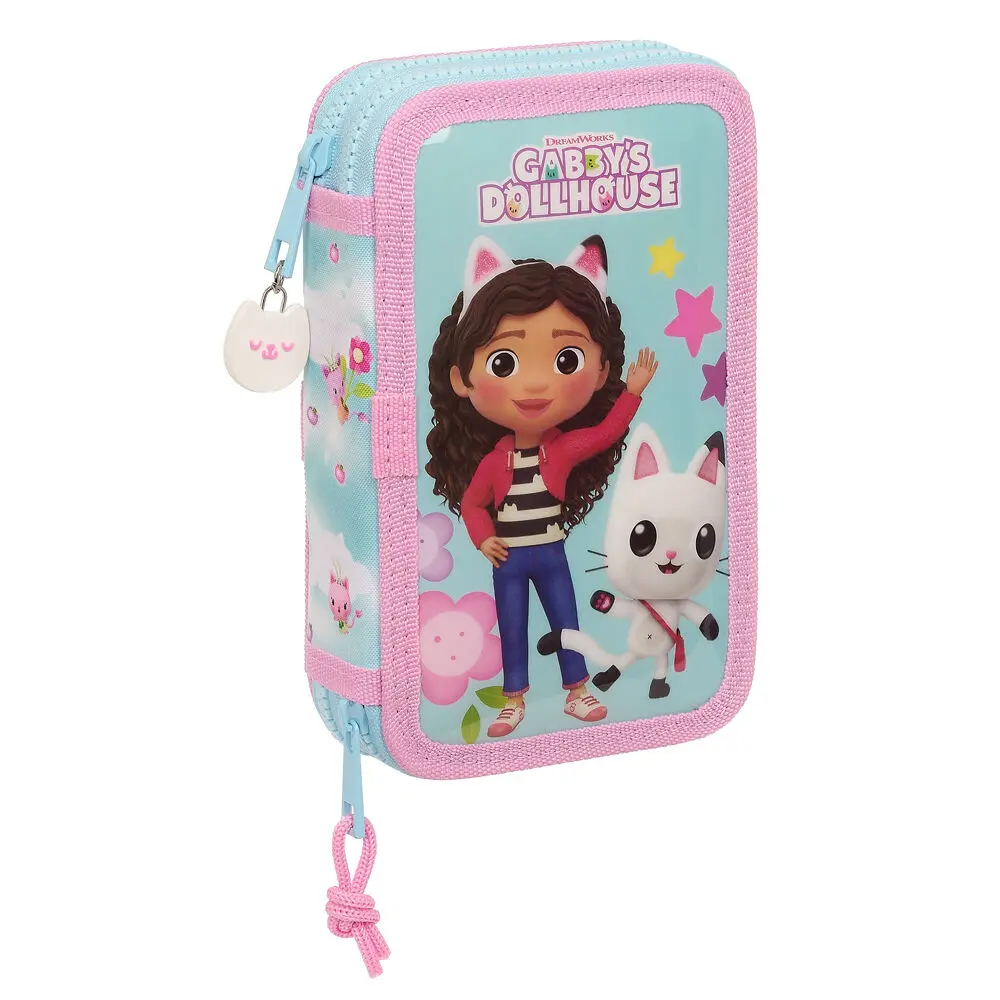 Gabbys Dollhouse etui dublu pentru creioane 28 piese poza produsului