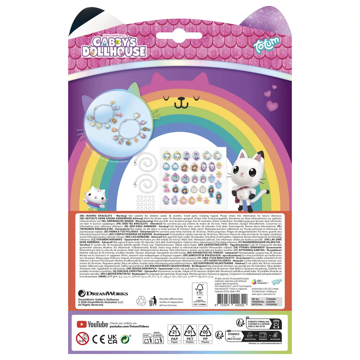 Gabi's Dollhouse Set pentru Crearea de Brățări cu Charm Totum poza produsului