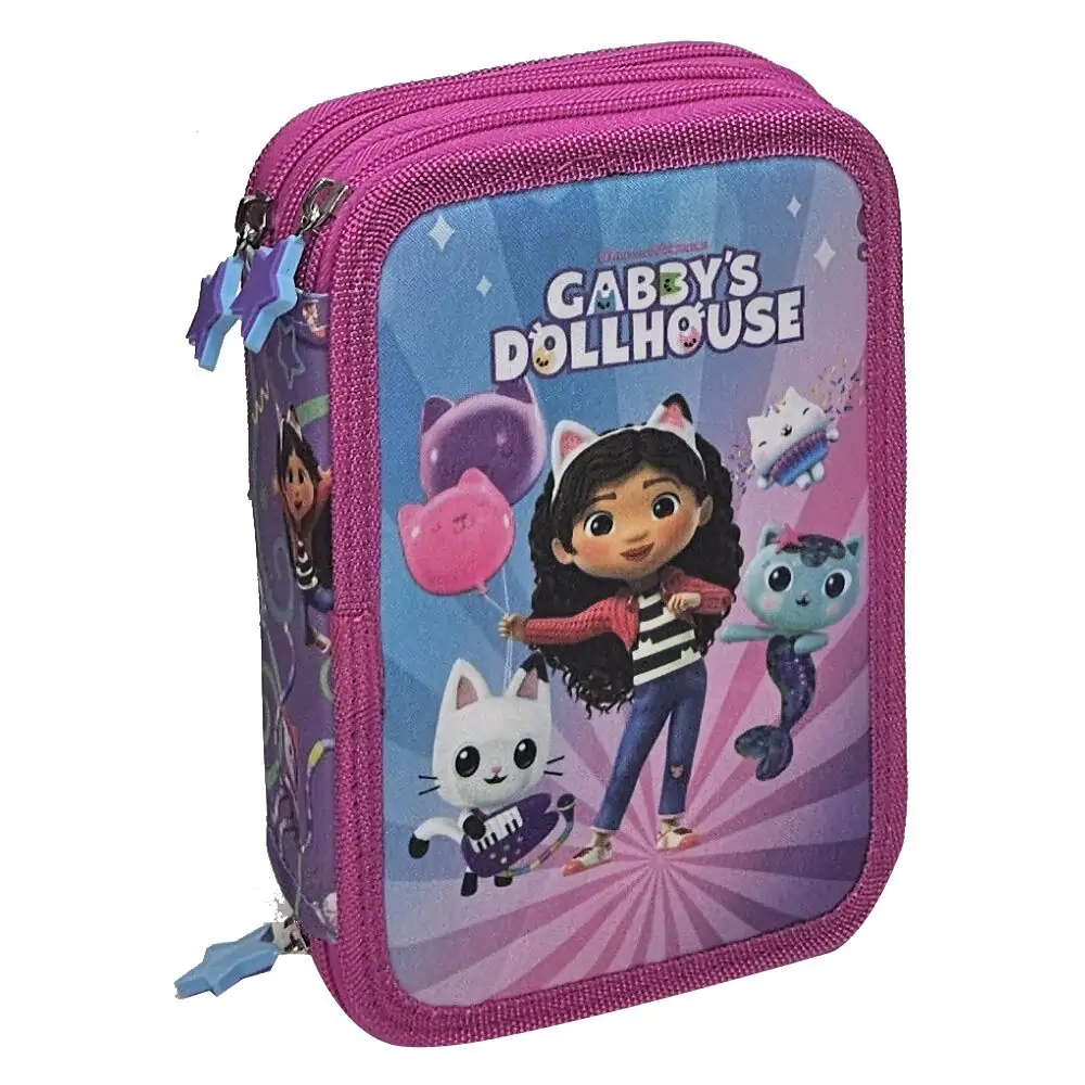 Gabbys Dollshouse etui triplu pentru creioane poza produsului