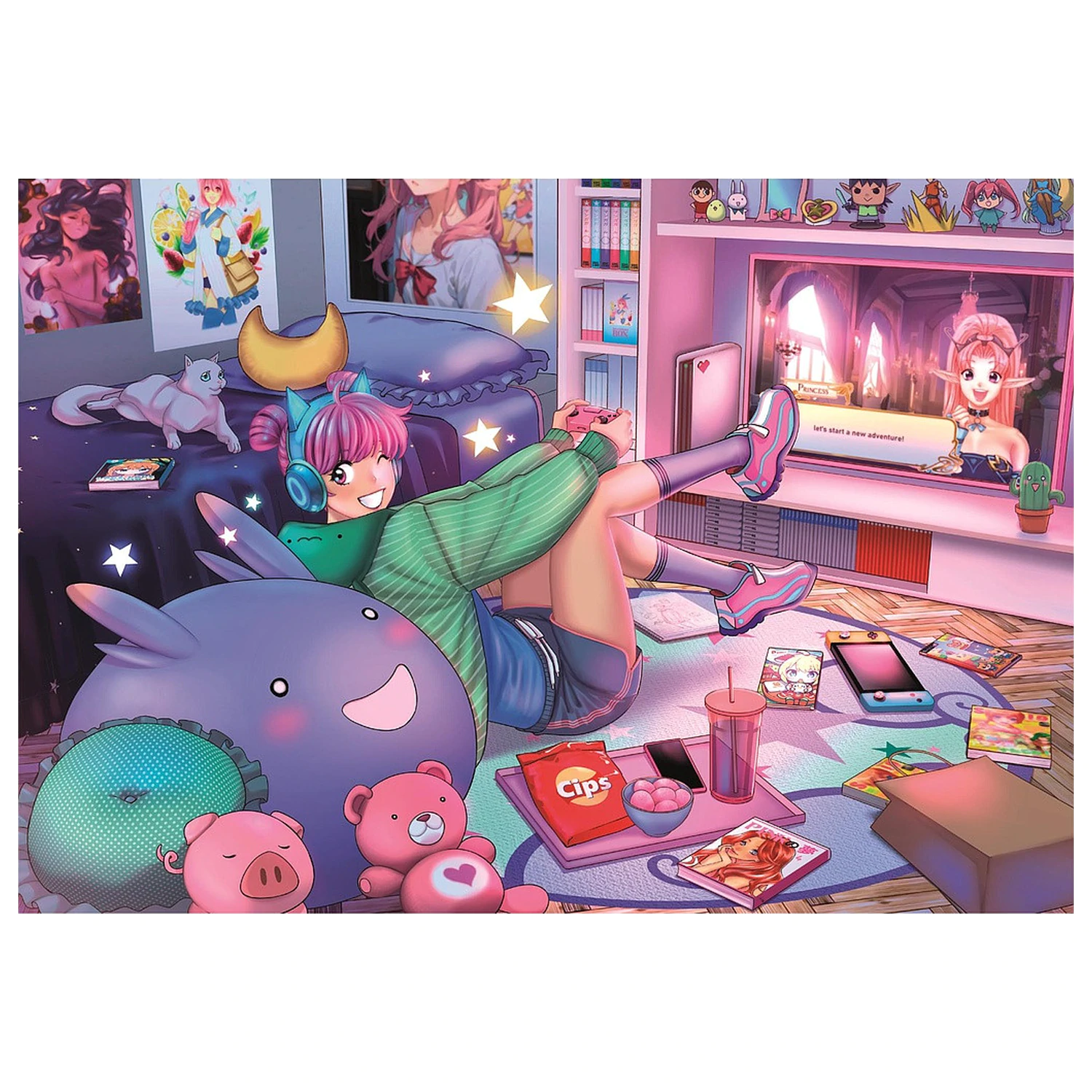 Game Lovers puzzle 300 de piese Clementoni poza produsului