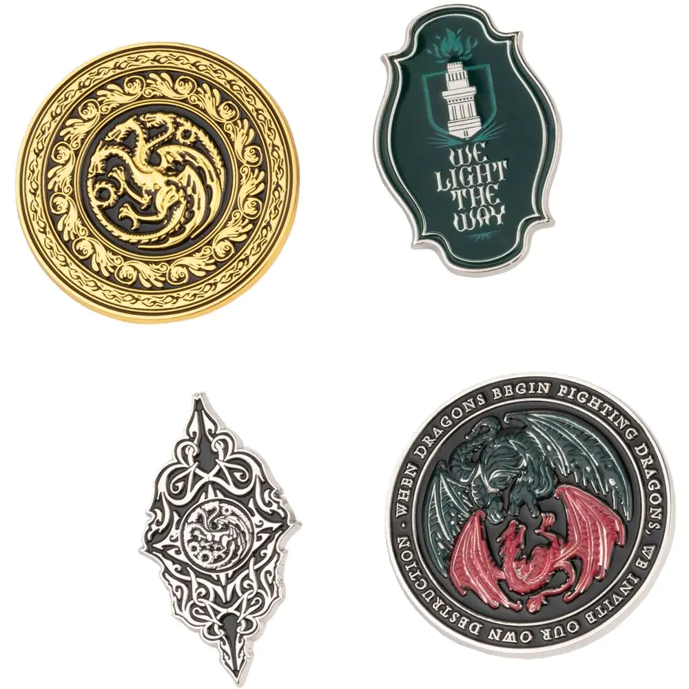 Game of Thrones House of the Dragon set de 4 pini poza produsului