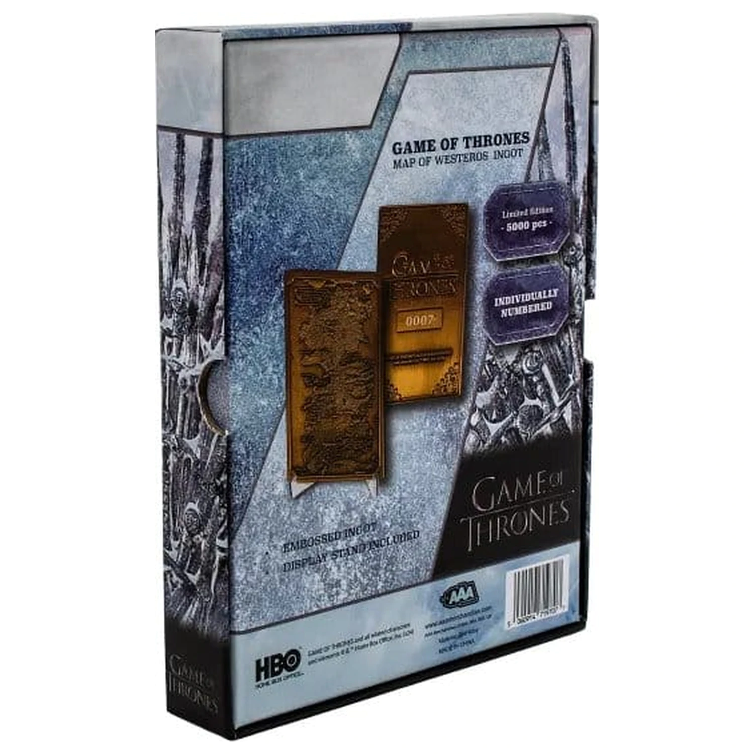 Game of Thrones Ingot Harta Westeros poza produsului