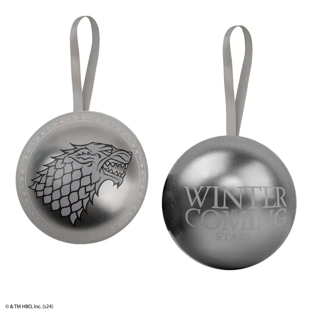 Ornament de pom de Crăciun Game of Thrones cu colier Stark poza produsului