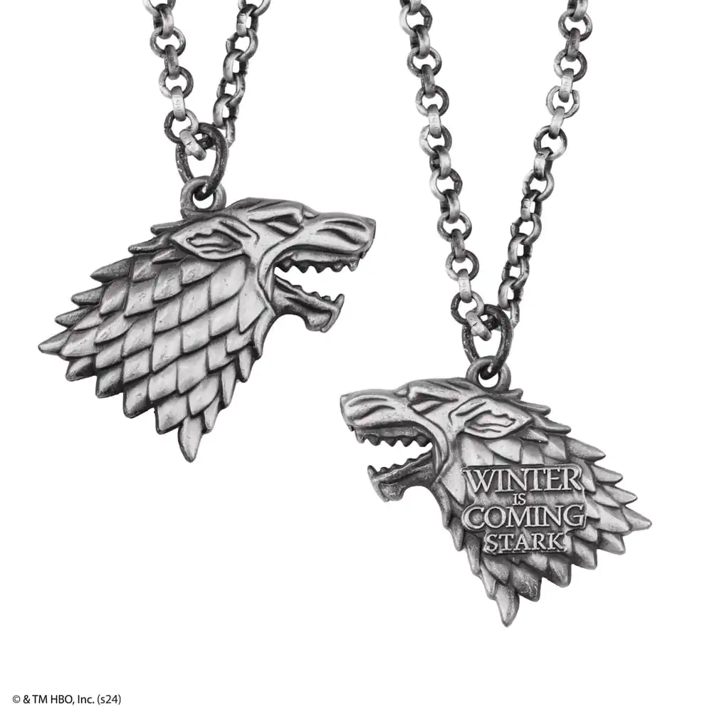 Ornament de pom de Crăciun Game of Thrones cu colier Stark poza produsului