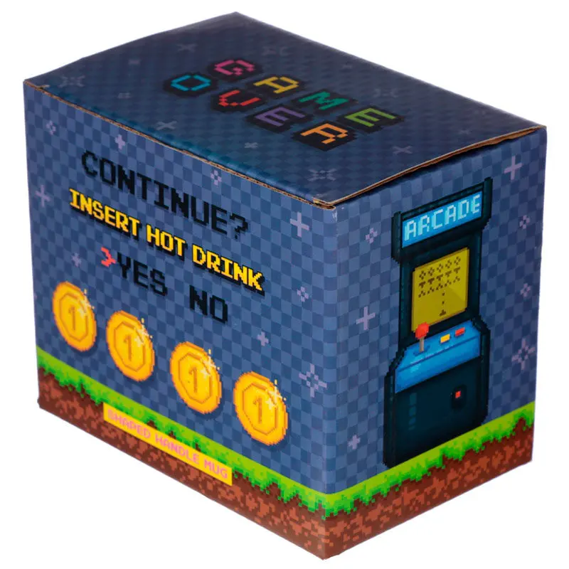 Cană cu mâner în formă de joystick arcade "Game Over" poza produsului