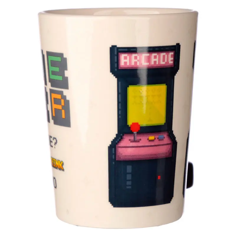 Cană cu mâner în formă de joystick arcade "Game Over" poza produsului