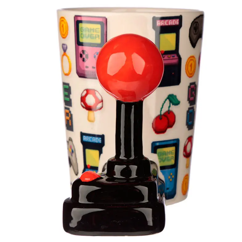 Game Over Joystick Pixel shaped handle mug poza produsului