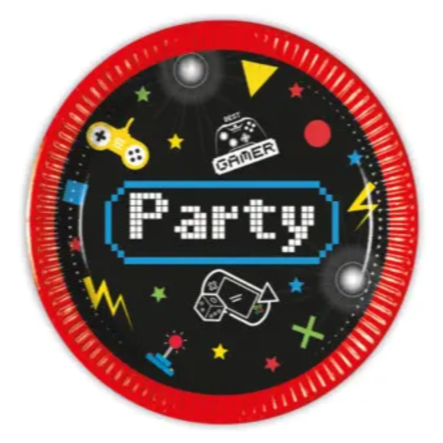 Gaming Party Farfurii din hartie 8 bucati 20 cm FSC poza produsului