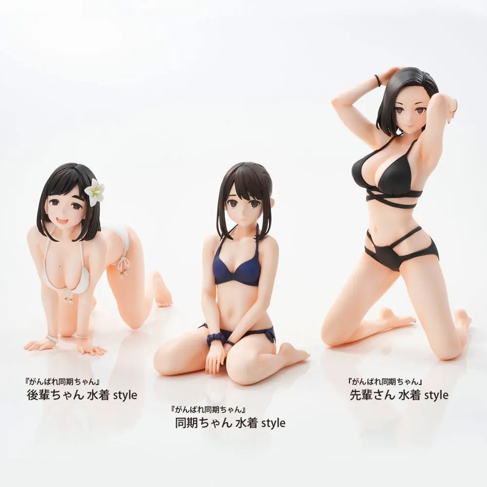 Ganbare Douki-chan Statuie PVC Kouhai-chan Stil costum de baie 15 cm poza produsului