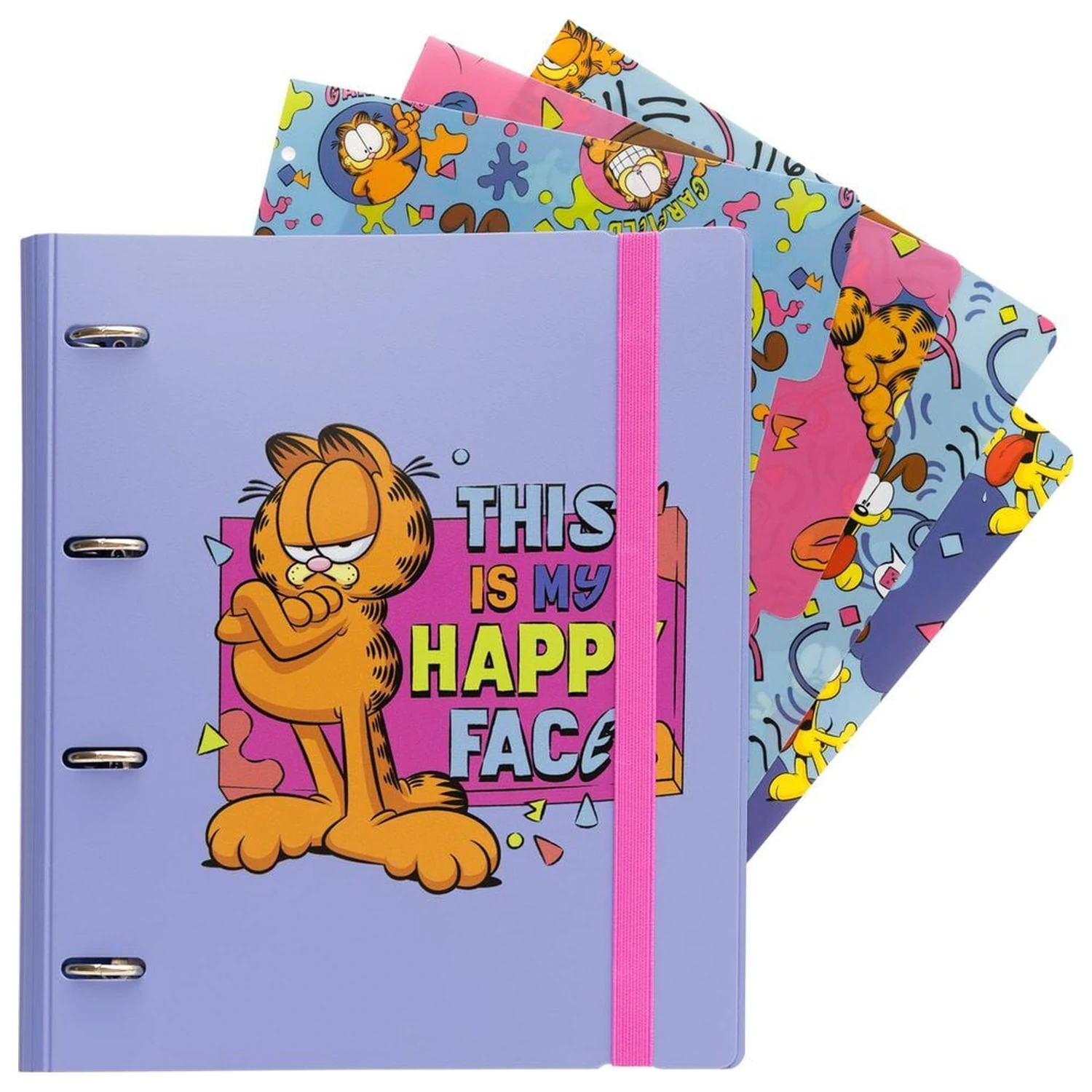 Garfield biblioraft cu 4 inele poza produsului