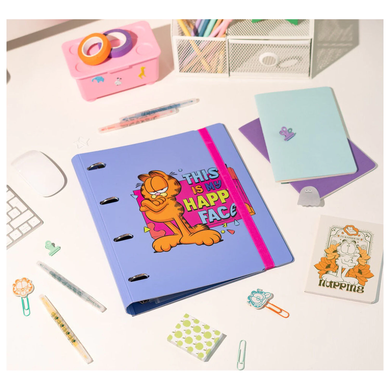Garfield biblioraft cu 4 inele poza produsului