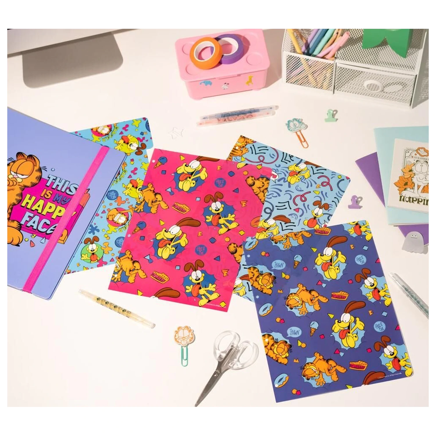 Garfield biblioraft cu 4 inele poza produsului