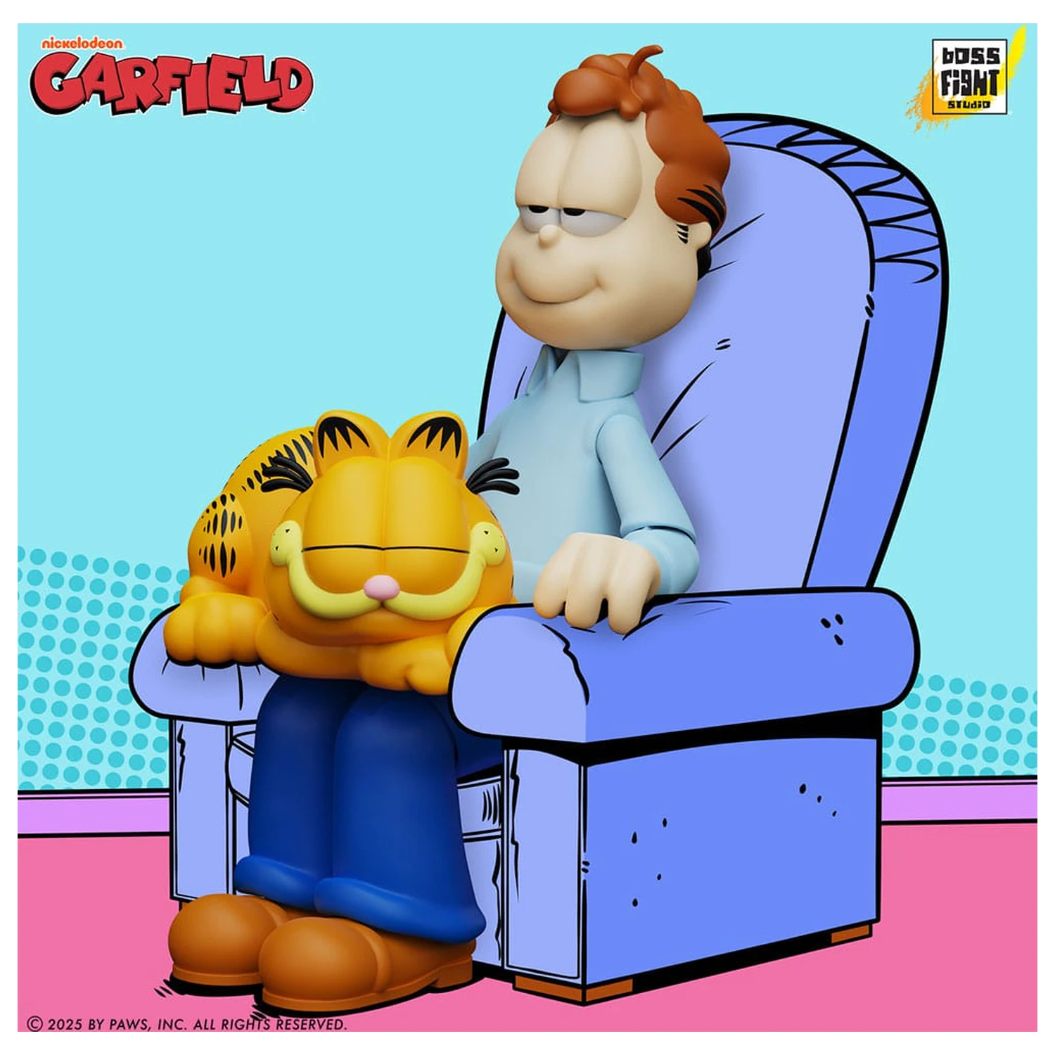 Garfield Action Figure Jon Arbuckle Deluxe Edition 19 cm poza produsului
