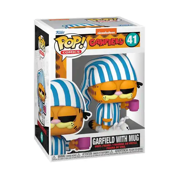 Figurină de vinil Garfield Funko POP! Comics Garfield cu cană 9 cm poza produsului