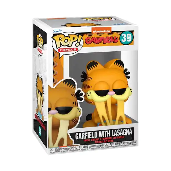 Garfield Funko POP! Comics Figurina Vinil Garfield cu Tigaie Lasagna 9 cm poza produsului