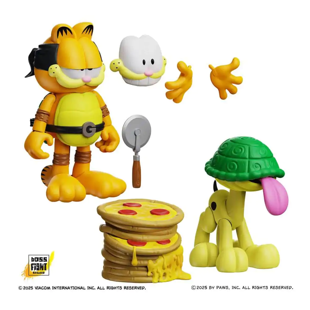 Figurine de actiune Garfield Pachet 2 Garfello si Sidekick Odie poza produsului